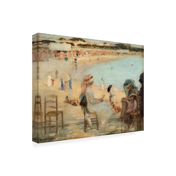 Rupert Bunny 'On The Beach' Canvas Art,14x19